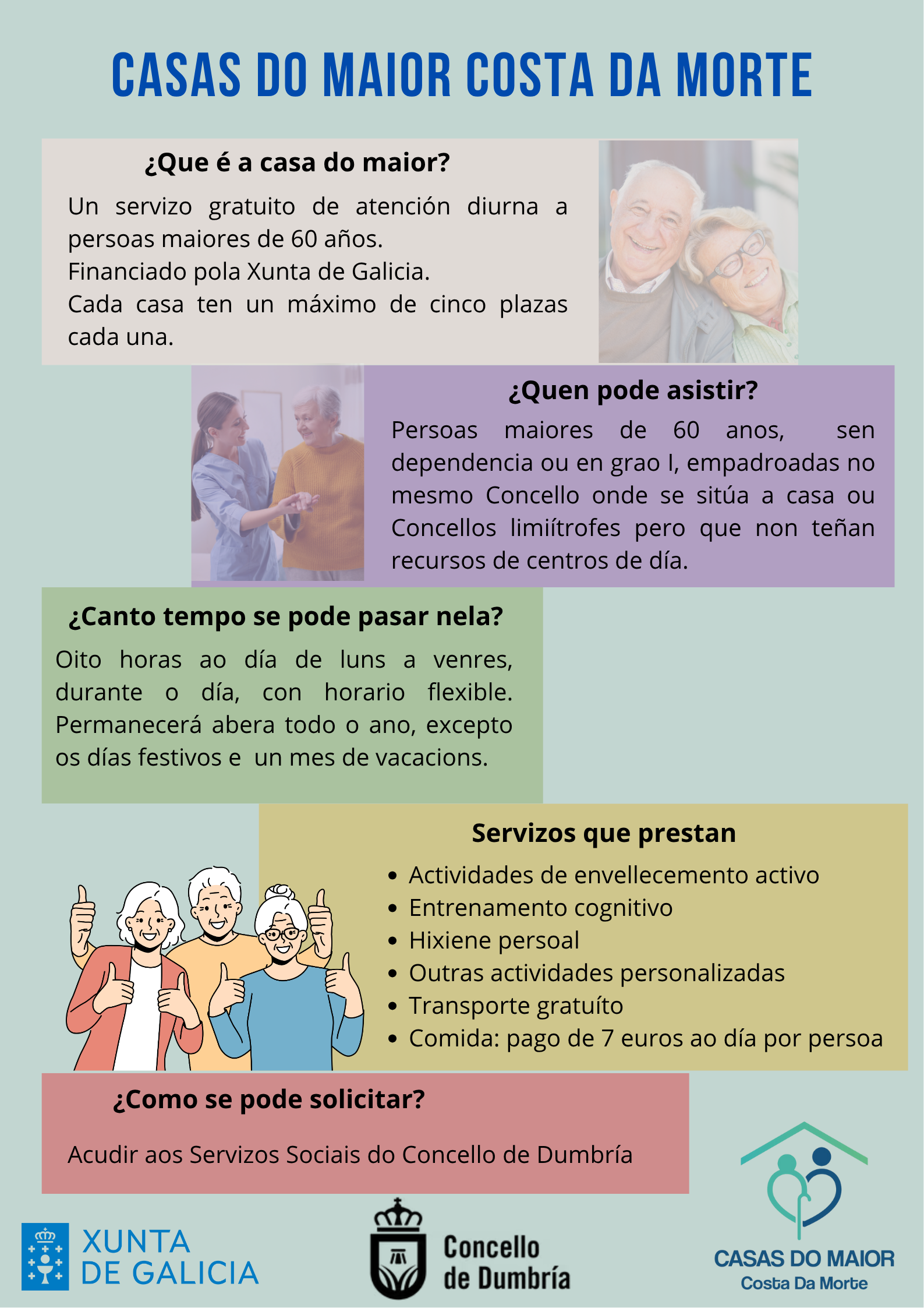 casas do maior do concello de Dumbría