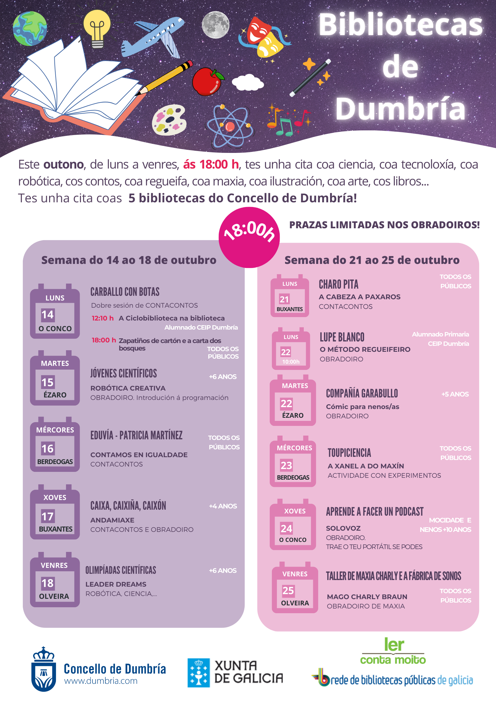 OUTONO NAS BIBLIOTECAS DE DUMBRÍA 2024 OUTONO NAS BIBLIOTECAS DE DUMBRÍA 2024