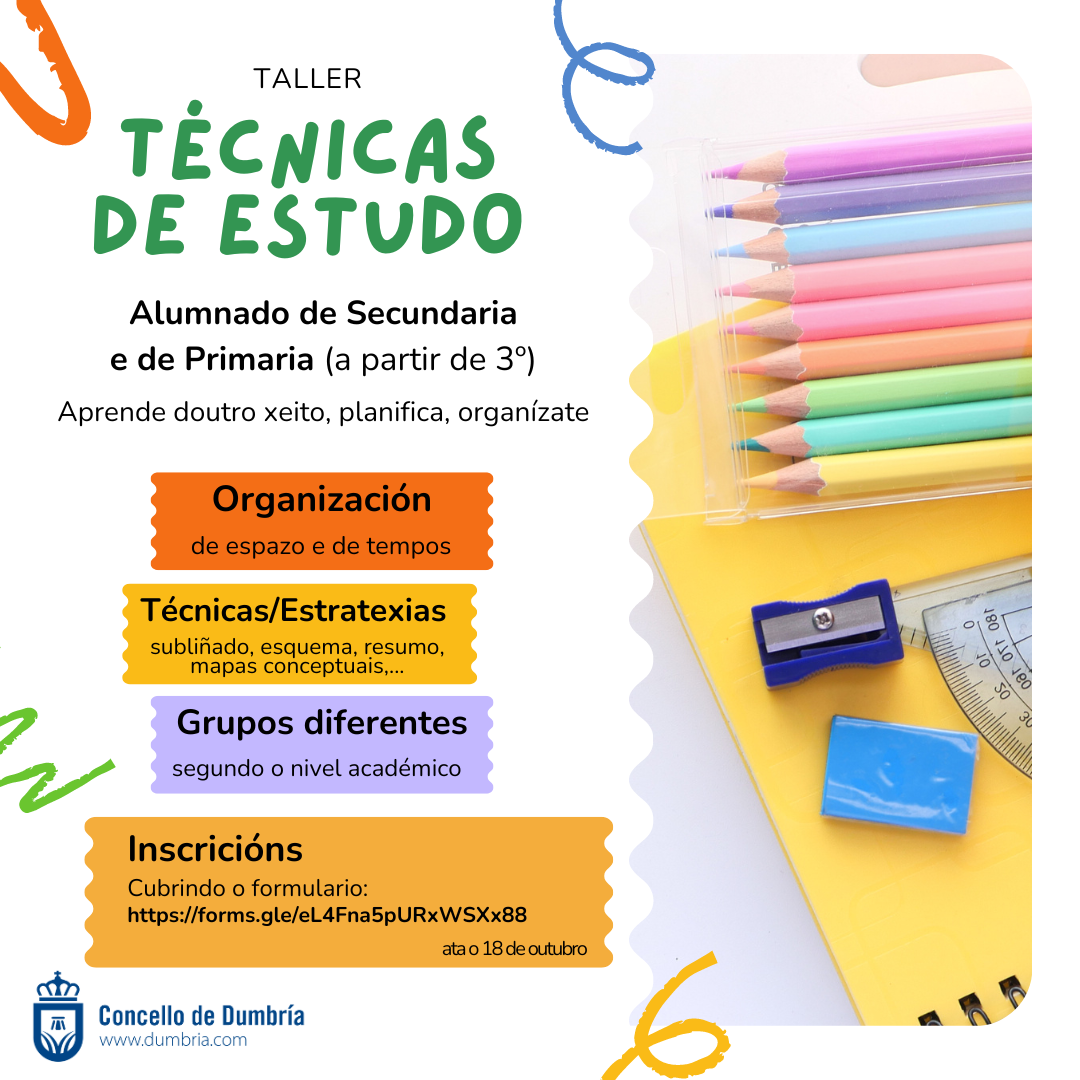 TALLER DE TÉCNICAS DE ESTUDO TALLER DE TÉCNICAS DE ESTUDO