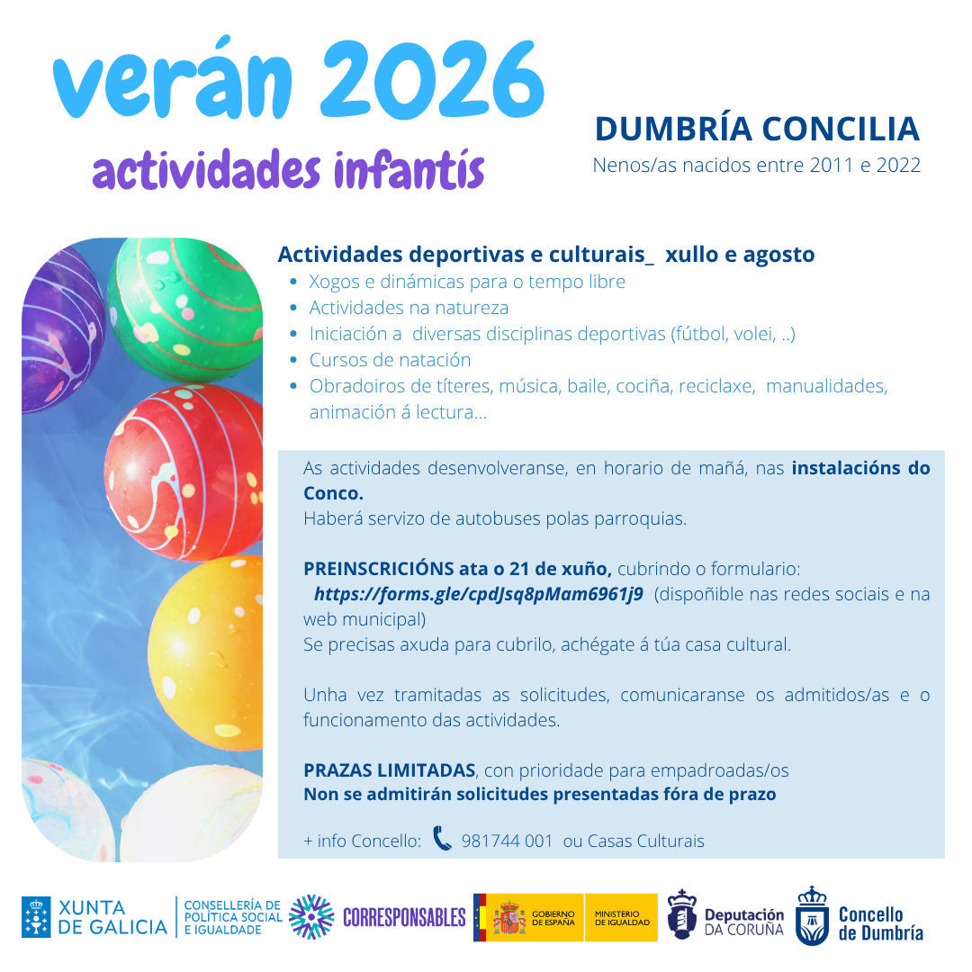 ACTIVIDADES INFANTÍS VERÁN 2026
