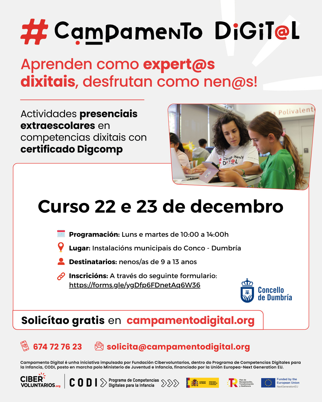 Campamento Dixital - Nadal 2025 Fundación Cibervoluntarios