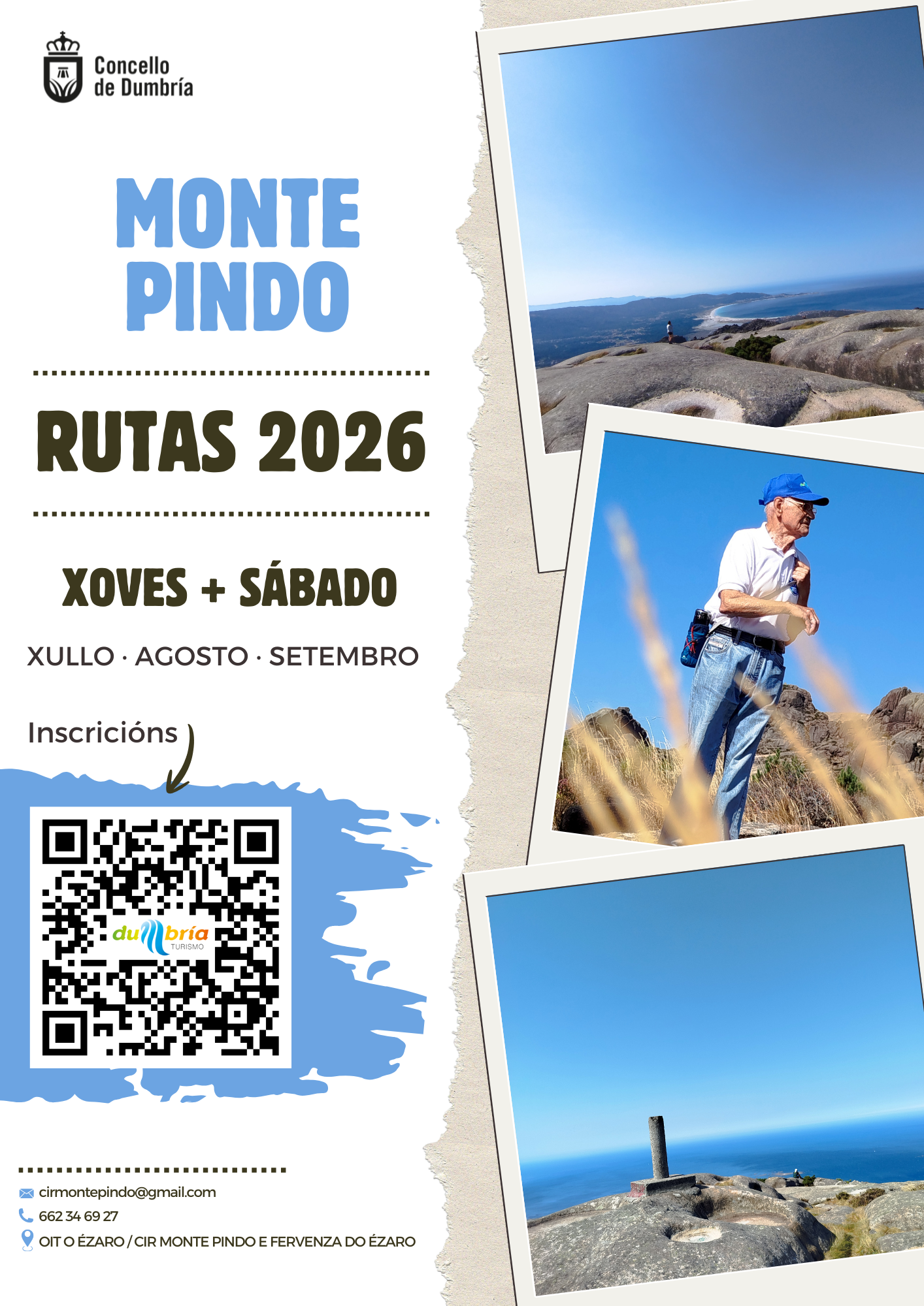 RUTAS GUIADAS AO MONTE PINDO 2026
