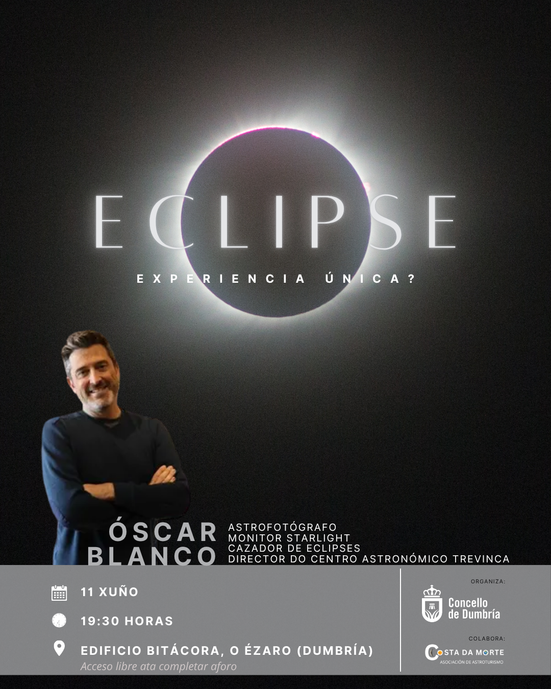 Eclipse Xolar. Unha oportunidade única?. Charla informativa