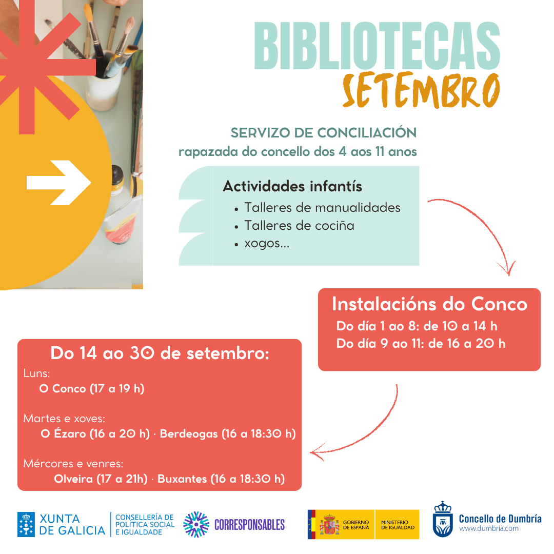 setembro: casas culturais. Horarios e actividades