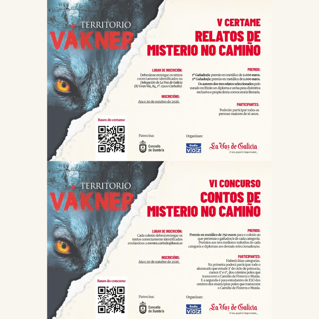 Certame literario Territorio Vákner 2026