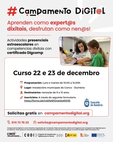 Campamento Dixital - Nadal 2025 Fundación Cibervoluntarios