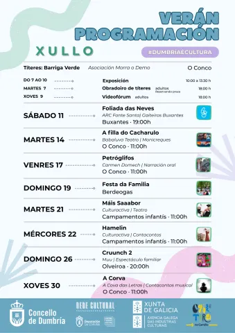 ACTIVIDADES CULTURAIS XULLO 2026