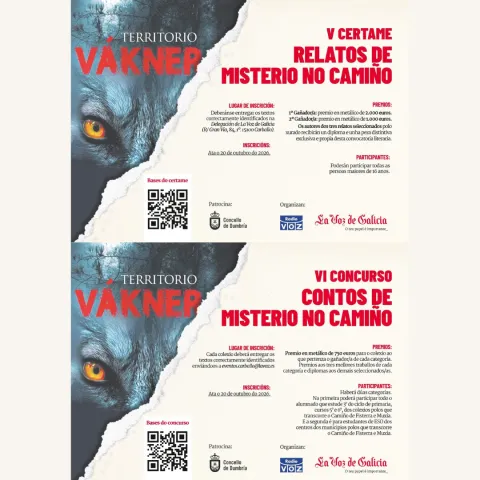 Certame literario Territorio Vákner 2026