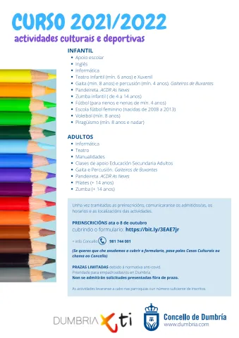 ACTIVIDADES CULTURAIS E DEPORTIVAS CURSO 2021/2022 ACTIVIDADES CULTURAIS E DEPORTIVAS CURSO 2021/2022