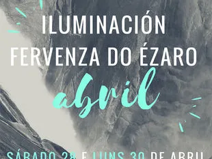 Fervenza do Ézaro, iluminación ponte de Abril - Maio 2018