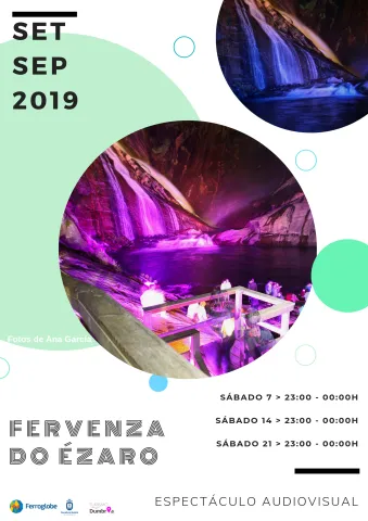 Iluminación nocturna da Fervenza do Ézaro Iluminación nocturna da Fervenza do Ézaro