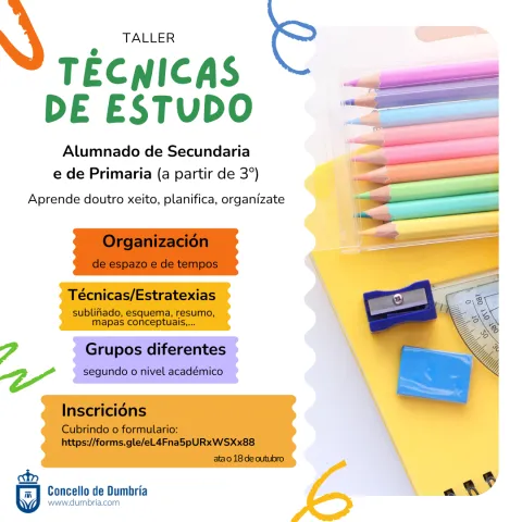 TALLER DE TÉCNICAS DE ESTUDO TALLER DE TÉCNICAS DE ESTUDO