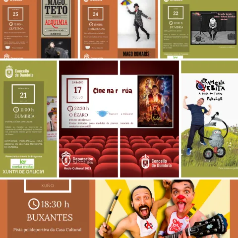 ACTUACIÓNS CULTURAIS VERÁN 2021 ACTUACIÓNS CULTURAIS VERÁN 2021